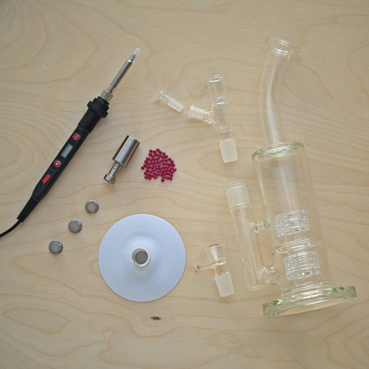 Terp Torch Set 6 - Ball Vape mit Dab Rig und Kickloch Injektor