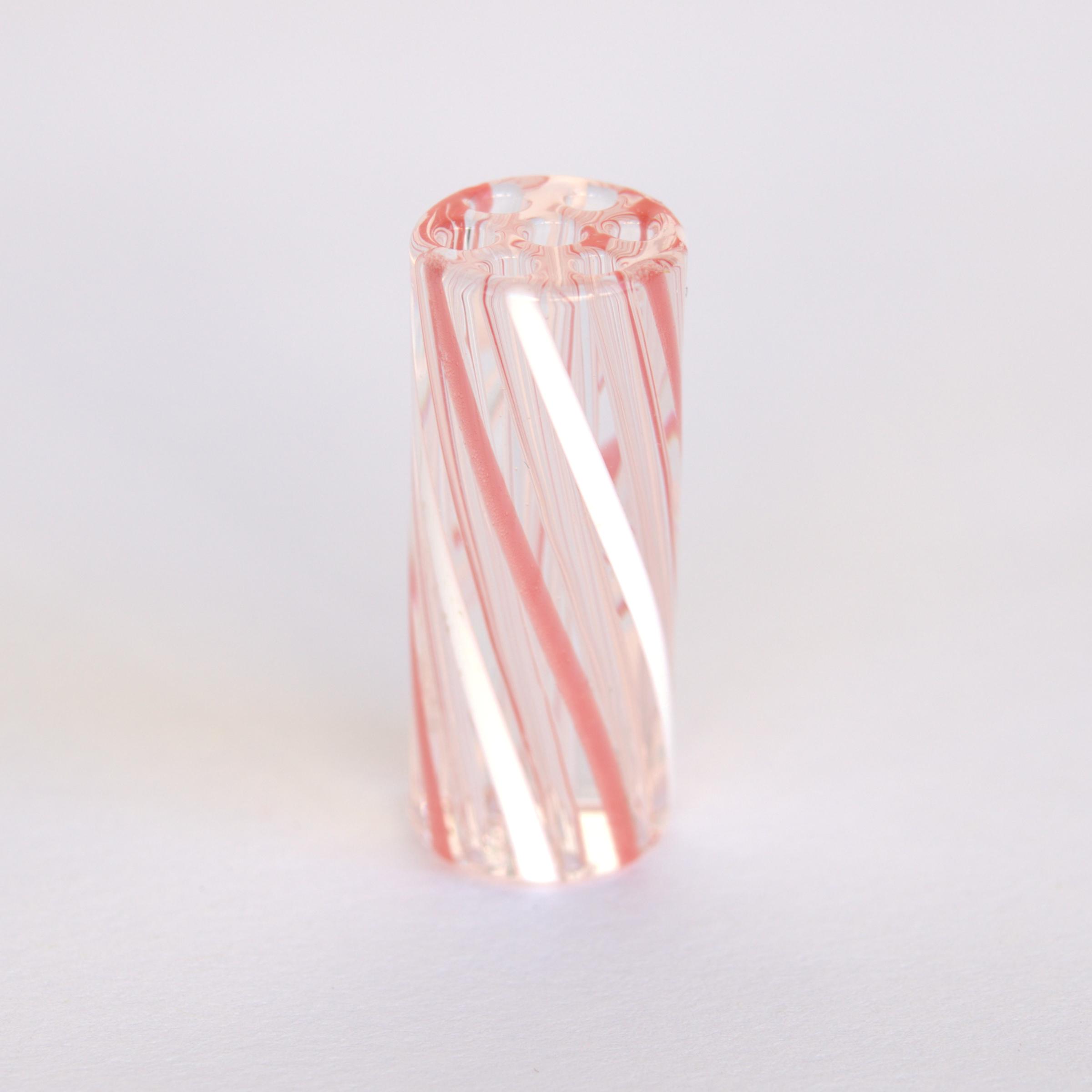 Candy Cane Stripe Glasfilter  — 30×12 mm
